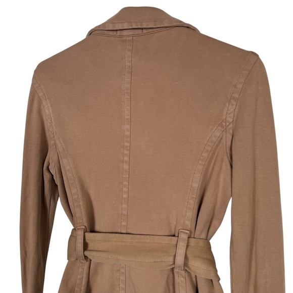 James Perse Brown Double Breasted Cotton Sweatshirt Jacket, Size 3 (L) - Picture 6 of 9